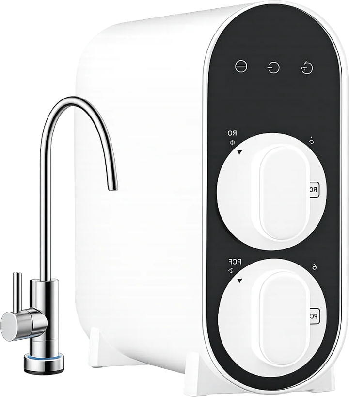PureHome tankless reverse osmosis system and dedicated faucet