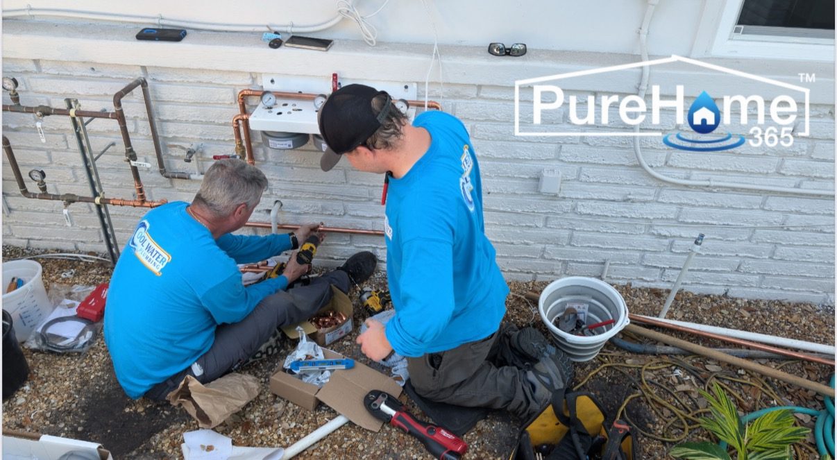 PureHome365 whole-home water filtration and water softener installation serving Holmes Beach, FL